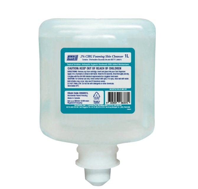 CUTAN 2% CHLORHEXIDINE SKIN CLEANSER / 1L CARTRIDGE photo