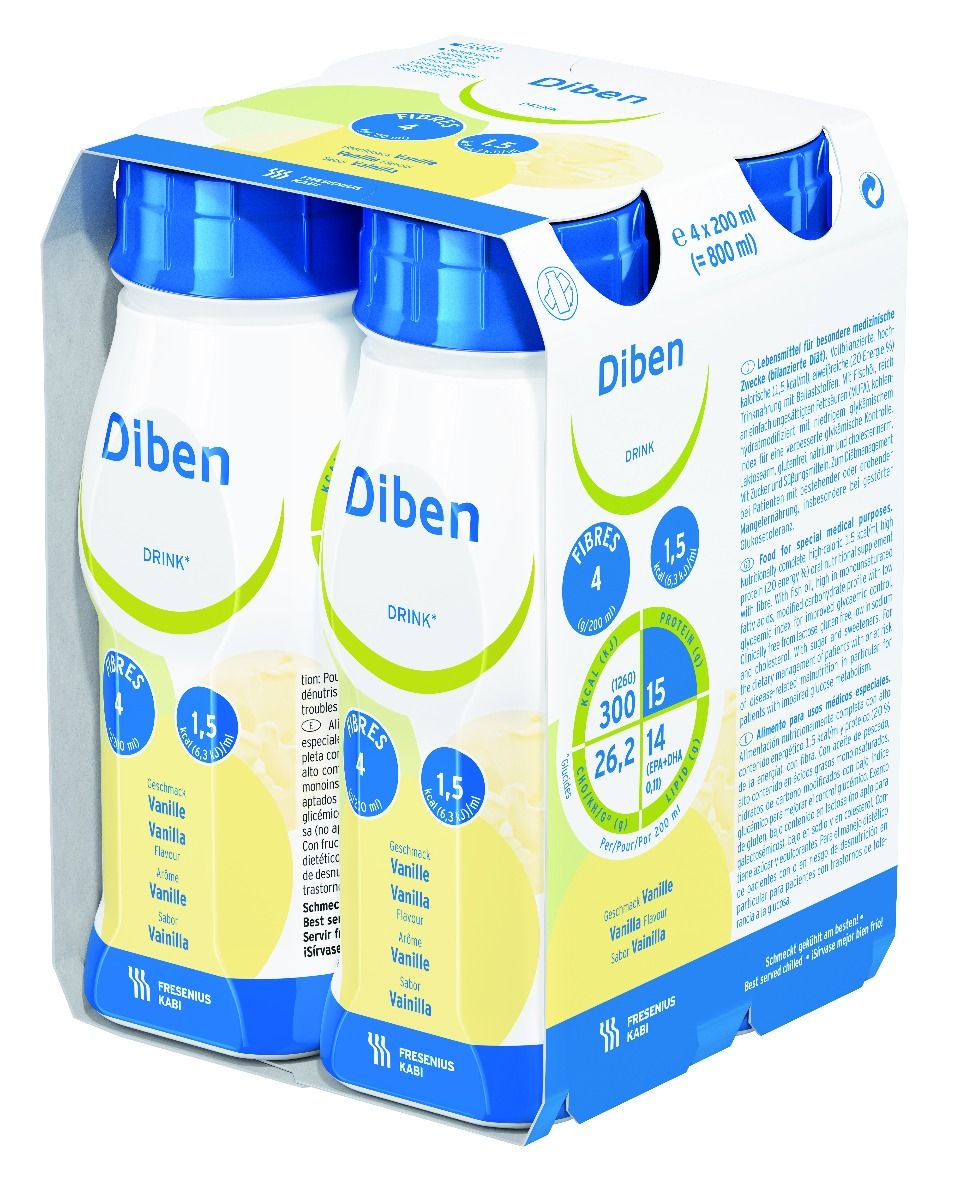 DIBEN DRINK 200ML EASYBOTTLE / VANILLA / BOX OF 24 photo