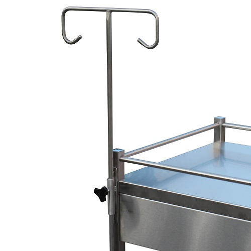 IV POLE AND BRACKET SUITABLE FOR INSTRUMENT TROLLEY / EACH photo