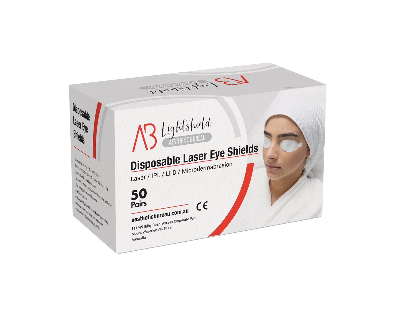 DISPOSABLE EYE SHIELDS FOR LASER / IPL & LED / BOX OF 50 photo