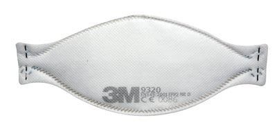 FACE MASK P2 AURA 3M FLAT FOLD PARTICULATE RESPIRATOR (20) photo