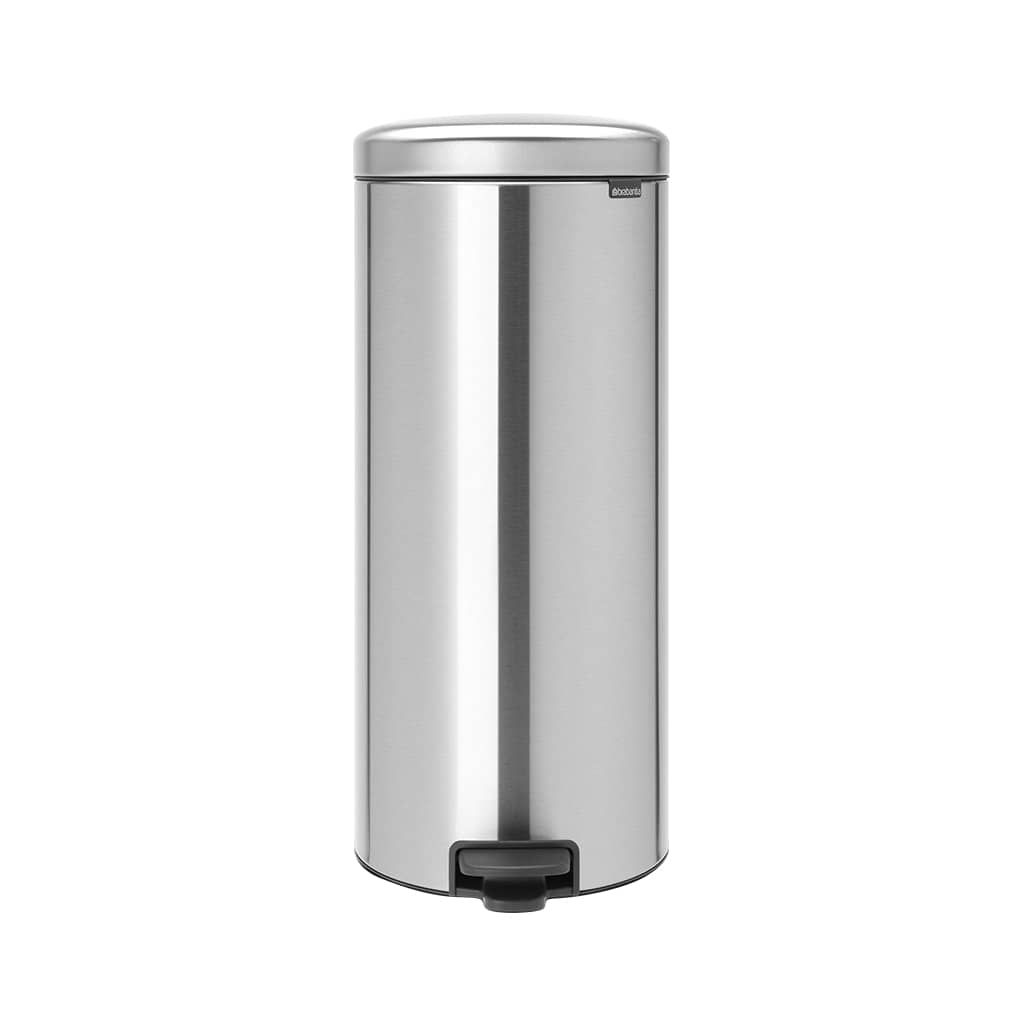 FISHER & WEBSTER BRABANTIA PEDAL BIN - MATTE STEEL FINGERPRINT PROOF photo