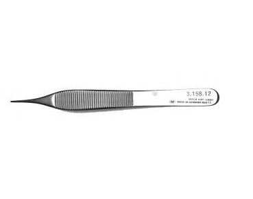 FORCEPS Tissue ADSON w Tying Platform/Needleholder Ledge - 1x2 - 12cm  photo