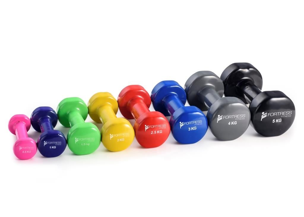 FORTRESS VINYL DUMBBELL WEIGHTS  photo