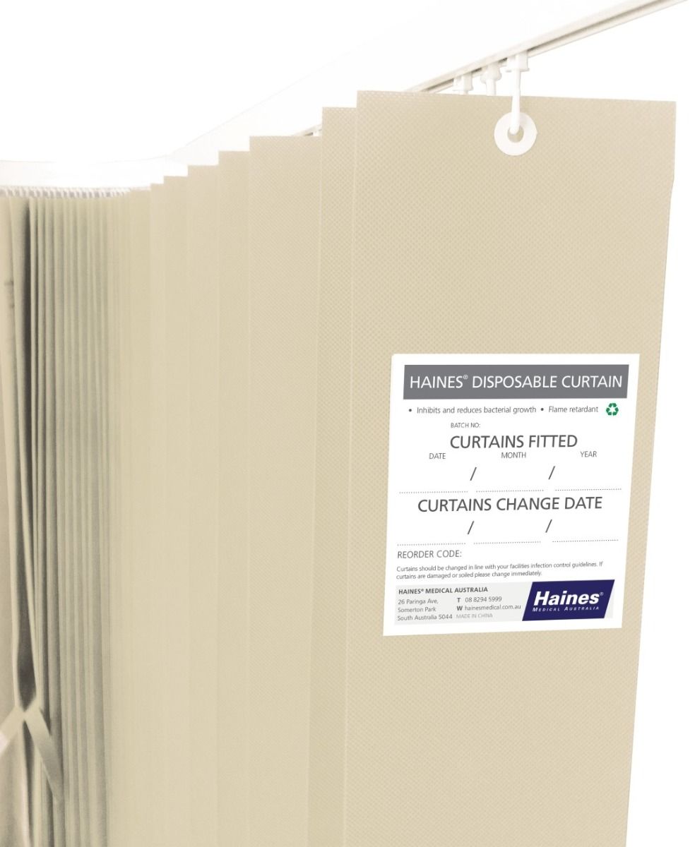 HAINES DISPOSABLE CURTAINS / 4.5M X 2M DROP (BOX OF 8) photo