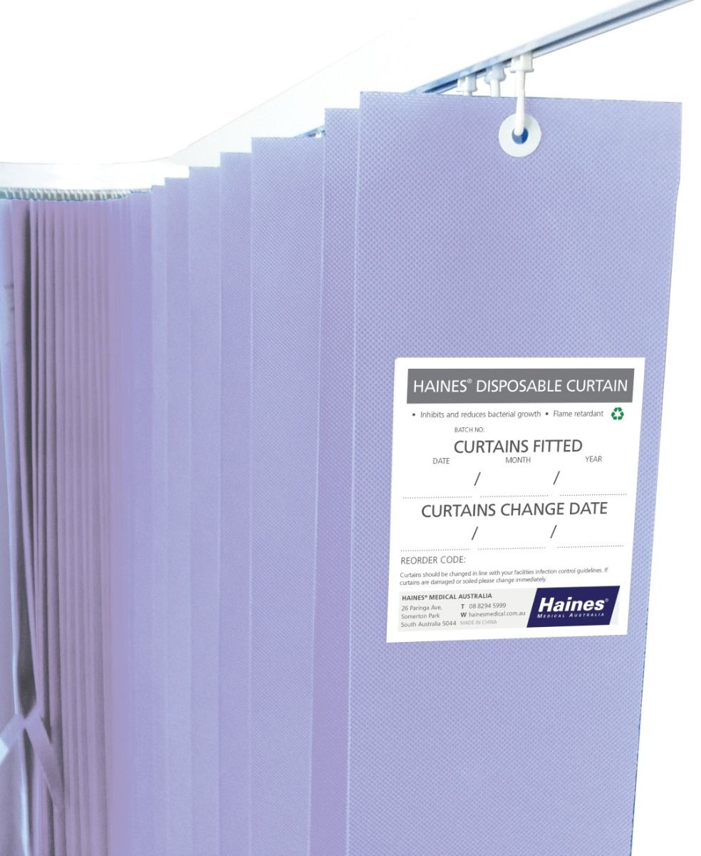 HAINES DISPOSABLE CURTAINS / 4.5M X 2M DROP (BOX OF 8) photo