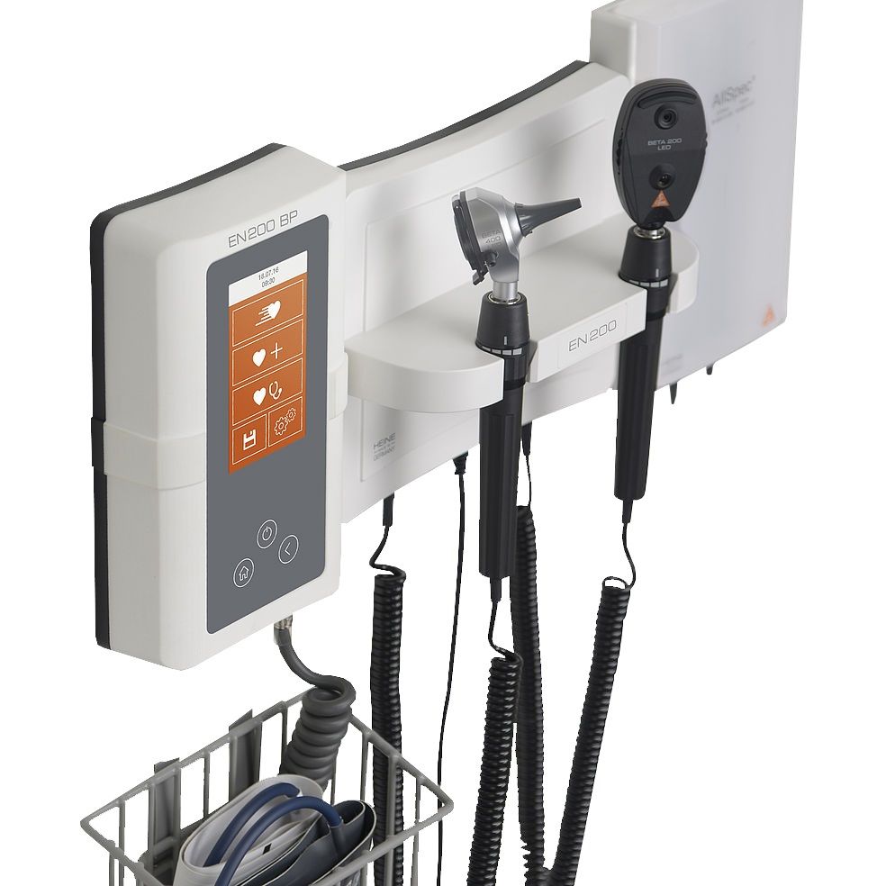 HEINE WALL MOUNT DIAGNOSTIC SET  EN200 WITH K180 HEADS photo