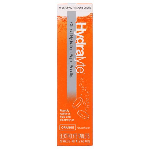 HYDRALYTE EFFERVESCENT TABLET / ORANGE / PACK 20 photo