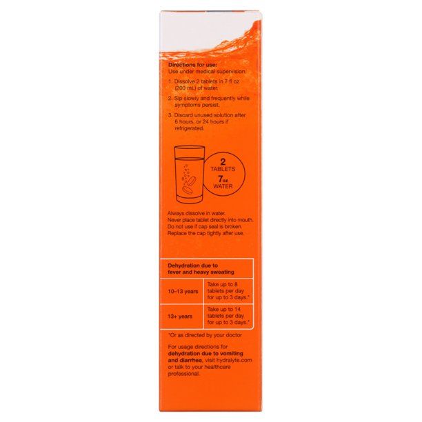 HYDRALYTE EFFERVESCENT TABLET / ORANGE / PACK 20 photo