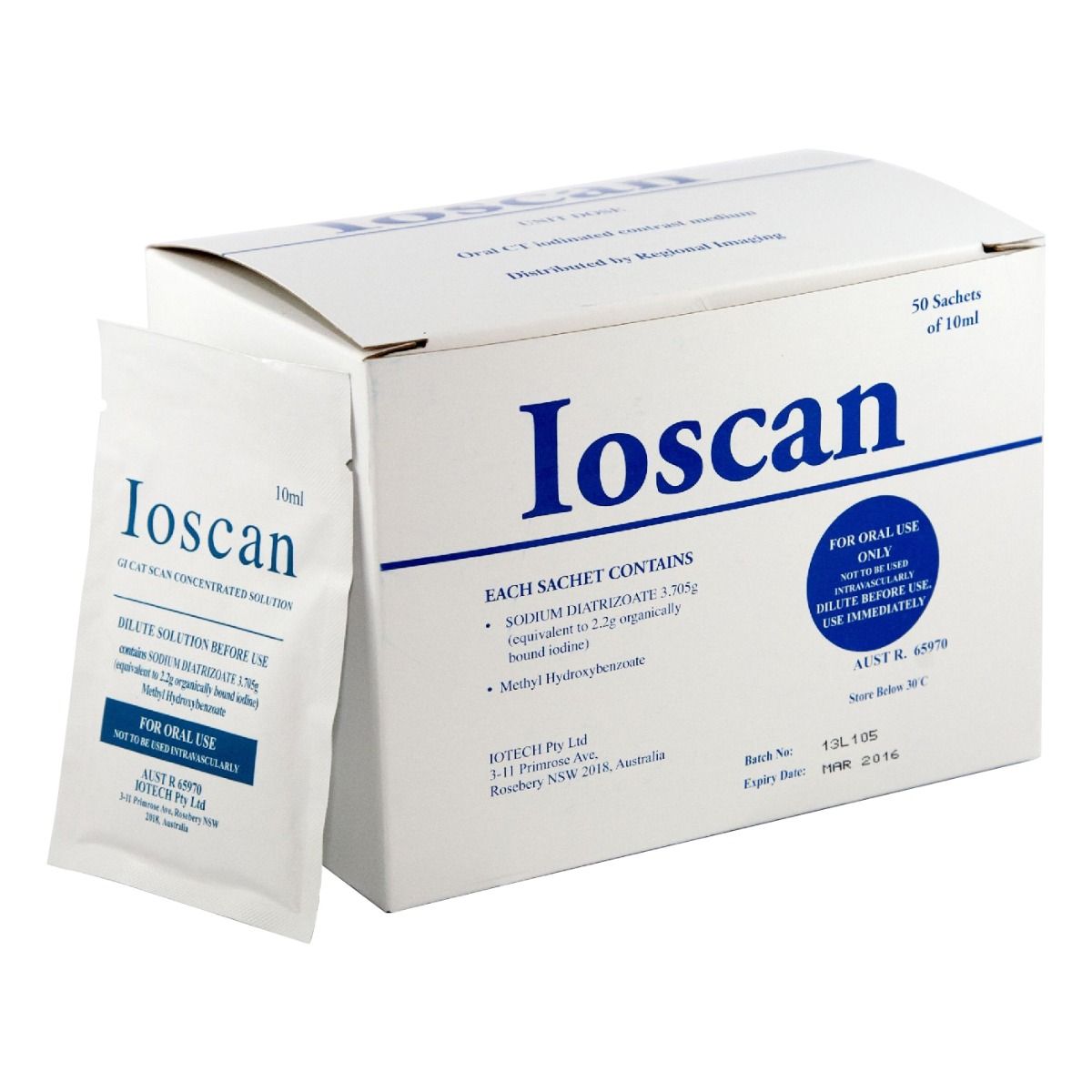 IOSCAN ORAL IODINE / 10ML / BOX 50 photo