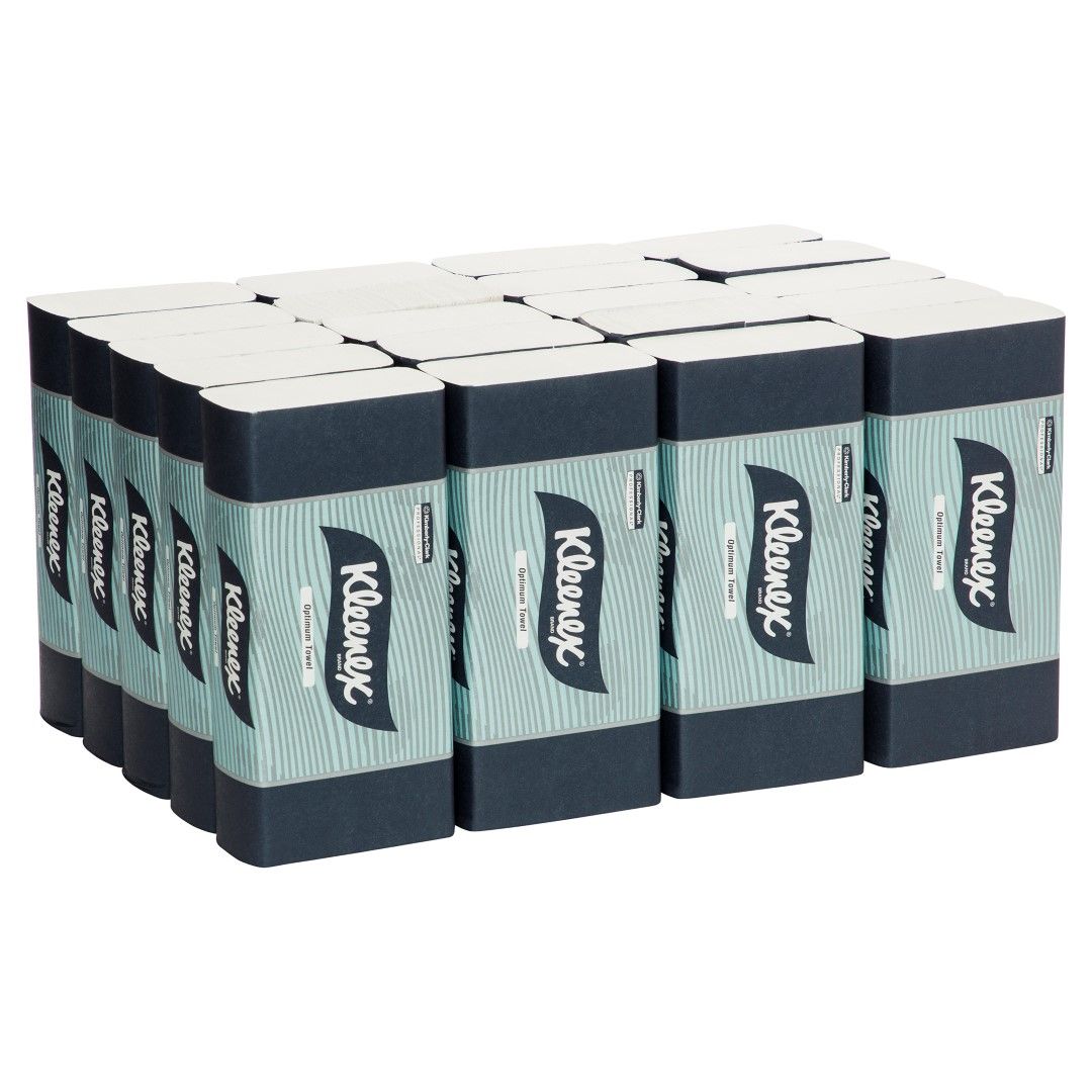 KLEENEX OPTIMUM TOWEL / 120 TOWELS / 30.5CM X 24CM / BOX OF 20 photo