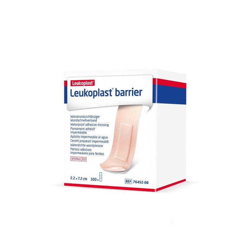LEUKOPLAST BARRIER WATERPROOF BARRIER DRESSING / 2.2 X 7.3CM / BOX OF 100 photo