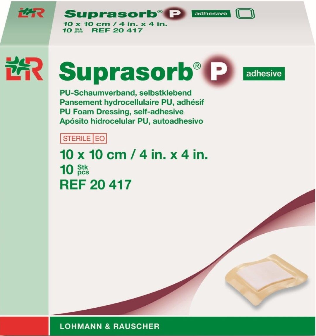 LOHMANN & RAUSCHER SUPRASORB P PU FOAM DRESSING ADHESIVE  photo