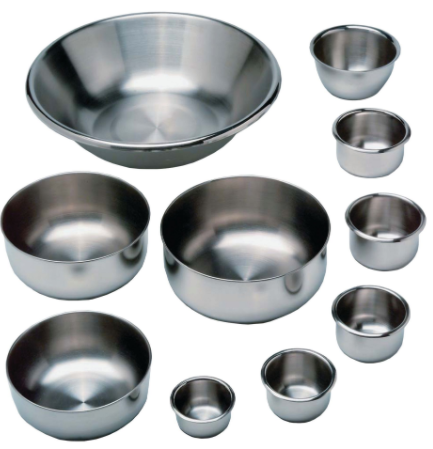 STAINLESS STEEL HOLLOWARE IODINE BOWLS photo