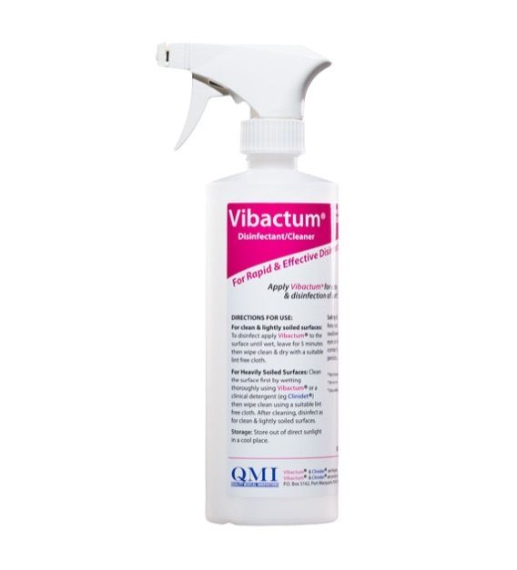 VIBACTUM SURFACE CLEANER & HOSPITAL GRADE DISINFECTANT / 500ML / SPRAY BOTTLE photo