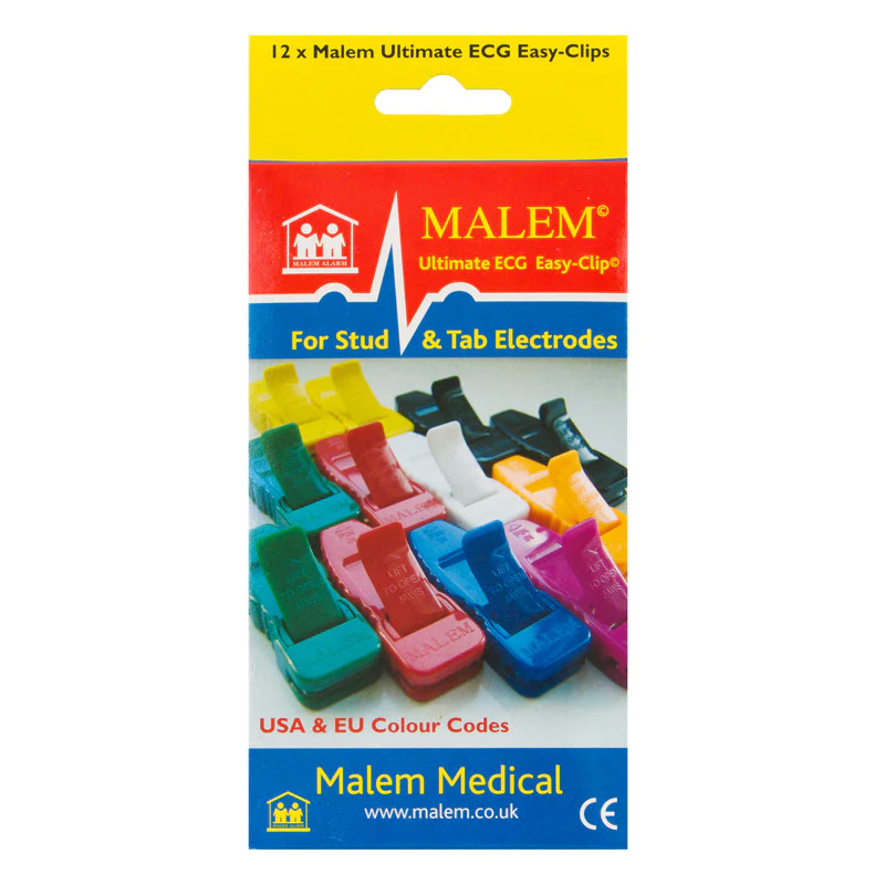 MALEM ECG CLIPS / BOX OF 12 photo