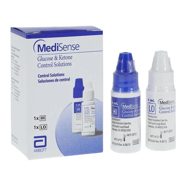 MEDISENSE OPTIUM HI/LOW CONTROL SOLUTION GLUCOSE & KETONE / EACH photo