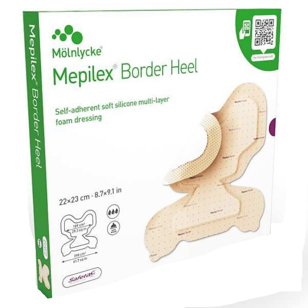MEPILEX BORDER HEEL 22 X 23CM / BOX OF 6 photo