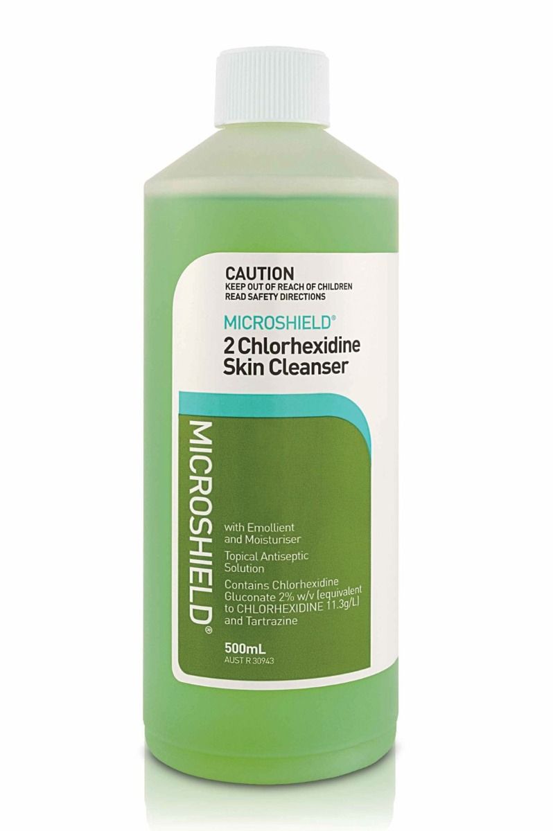 MICROSHIELD 2 CHLORHEXIDINE SKIN CLEANSER WITH ANTIMICROBIAL SKIN CLEANSER WITH 2% CHLORHEXIDINE GLUCONATE photo