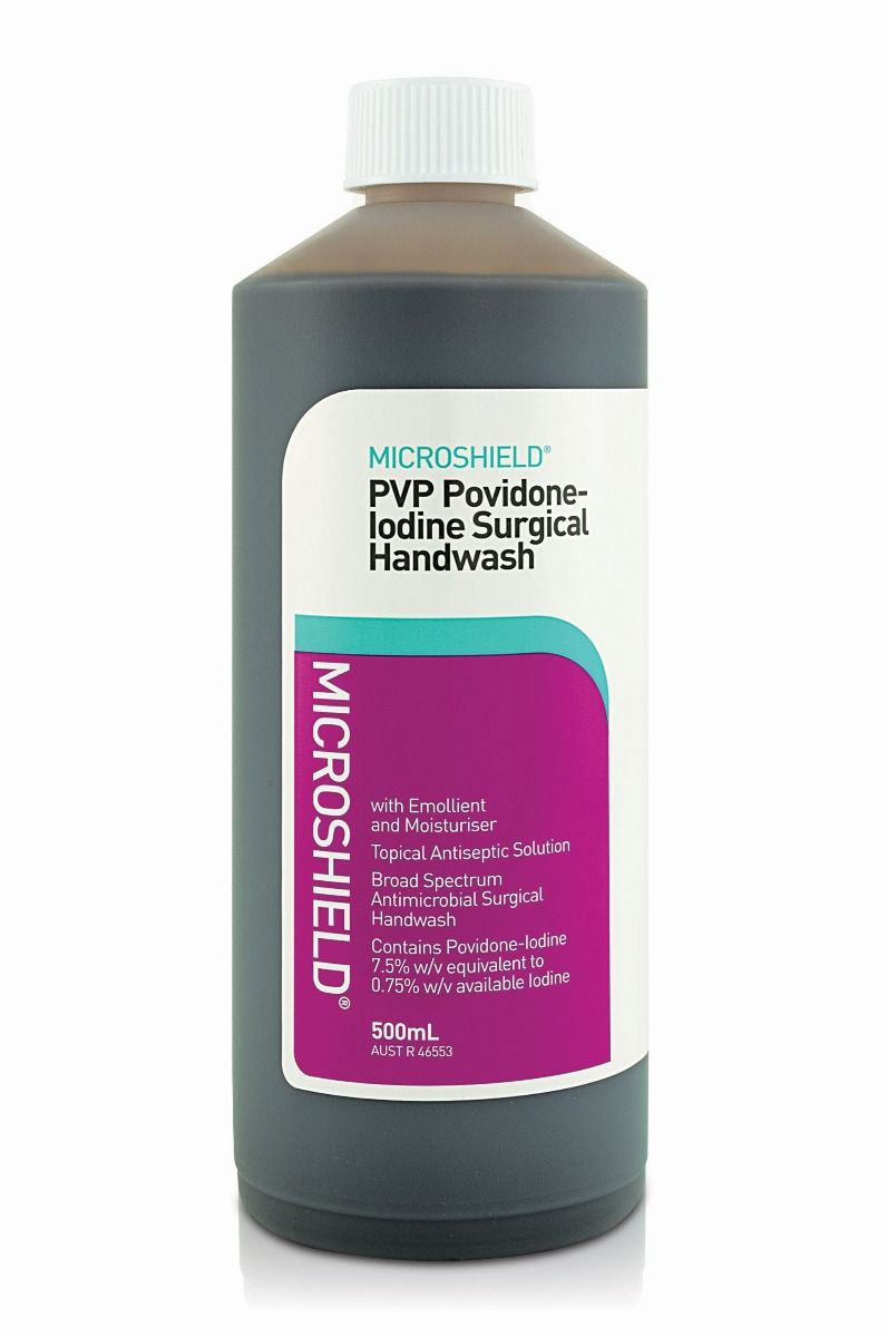 MICROSHIELD PVP POVIDONE IODINE SURGICAL HANDWASH (JJ61377) / 500ML / EACH photo
