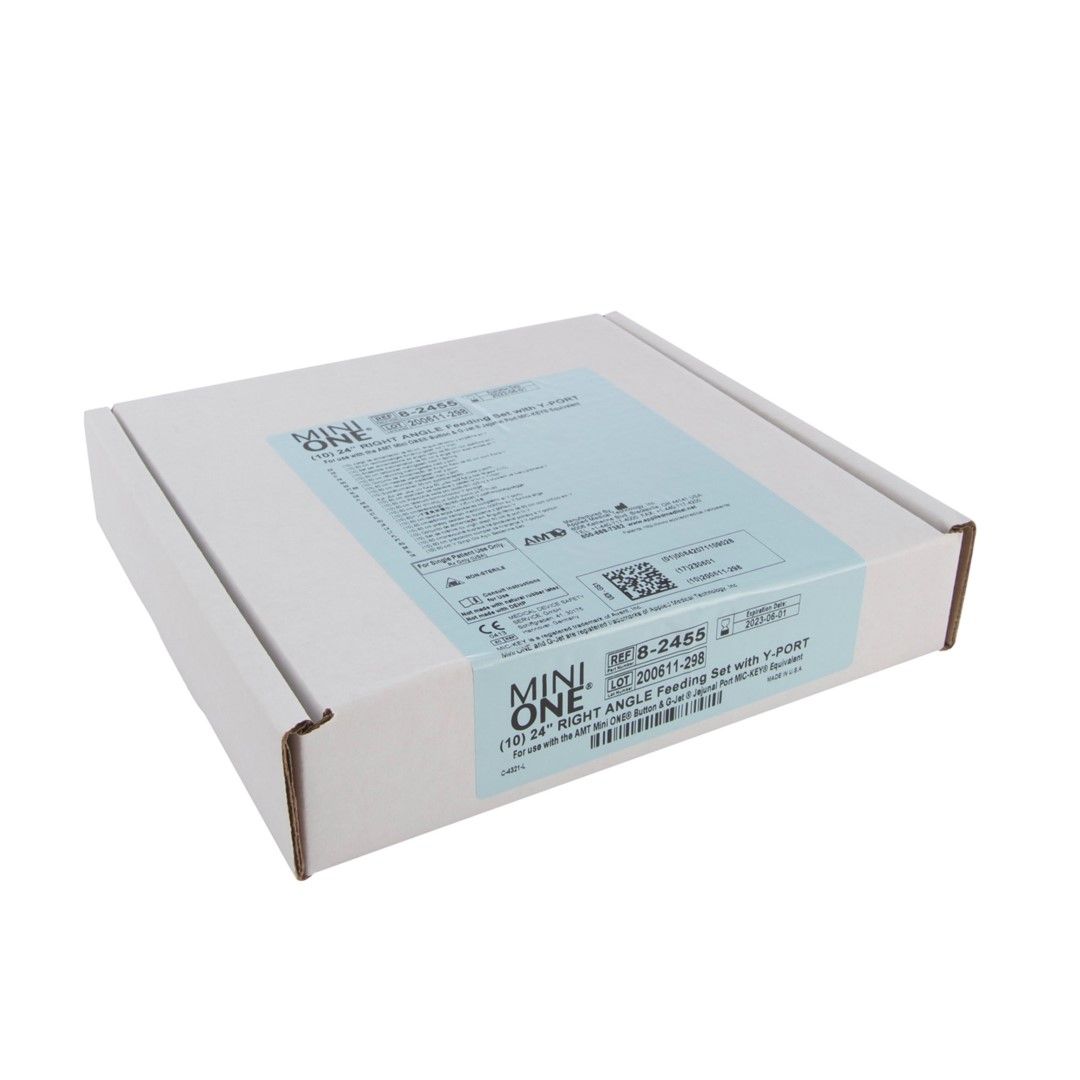 MINI ONE ENTERAL EXTENSION SET / 24 INCHES / RIGHT ANGLE / FEEDING SET WITH Y PORT / BOX OF 10 photo