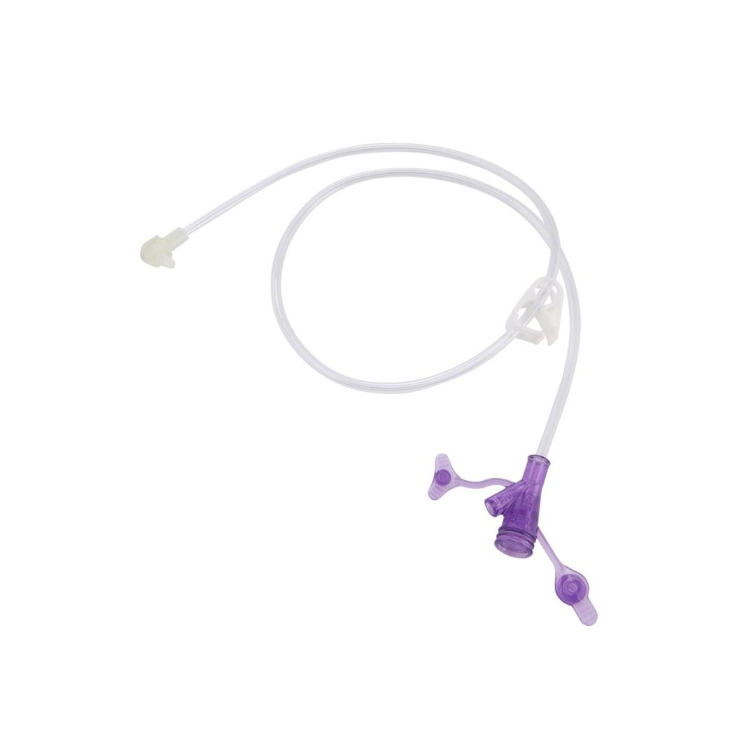 MINI ONE ENTERAL EXTENSION SET / 24 INCHES / RIGHT ANGLE / FEEDING SET WITH Y PORT / BOX OF 10 photo