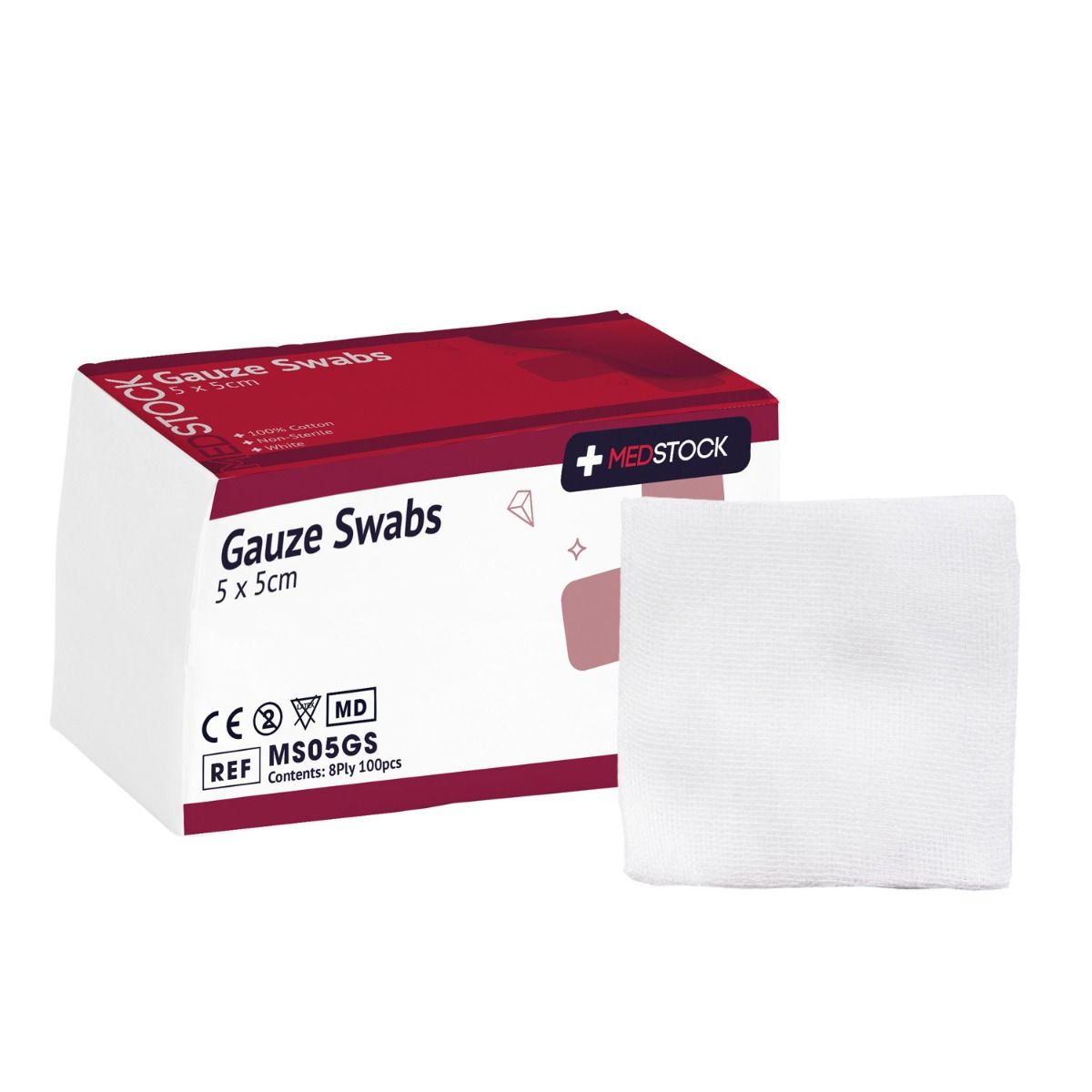 MEDSTOCK GAUZE SWABS 8PLY photo