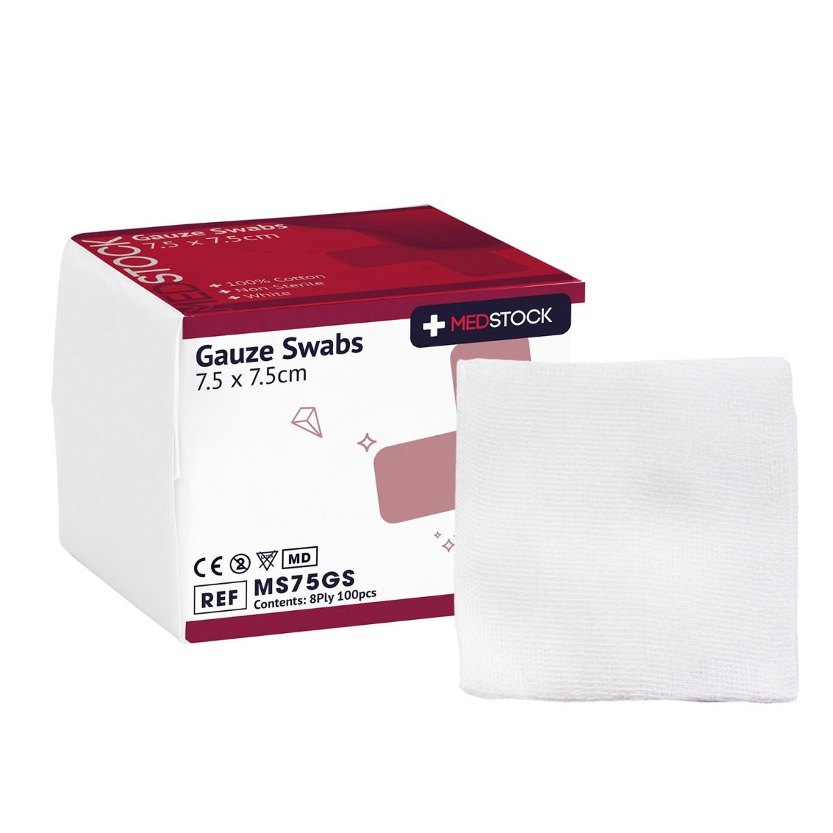 MEDSTOCK GAUZE SWABS 8PLY photo