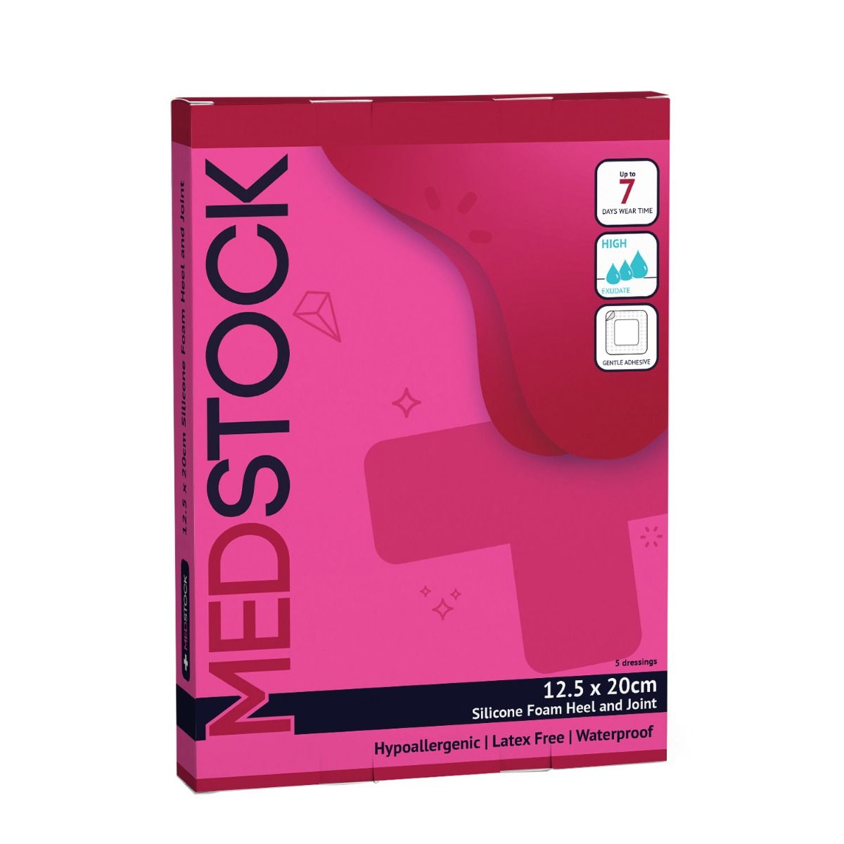 MEDSTOCK FOAM DRESSING WITH BORDER (HEEL) photo