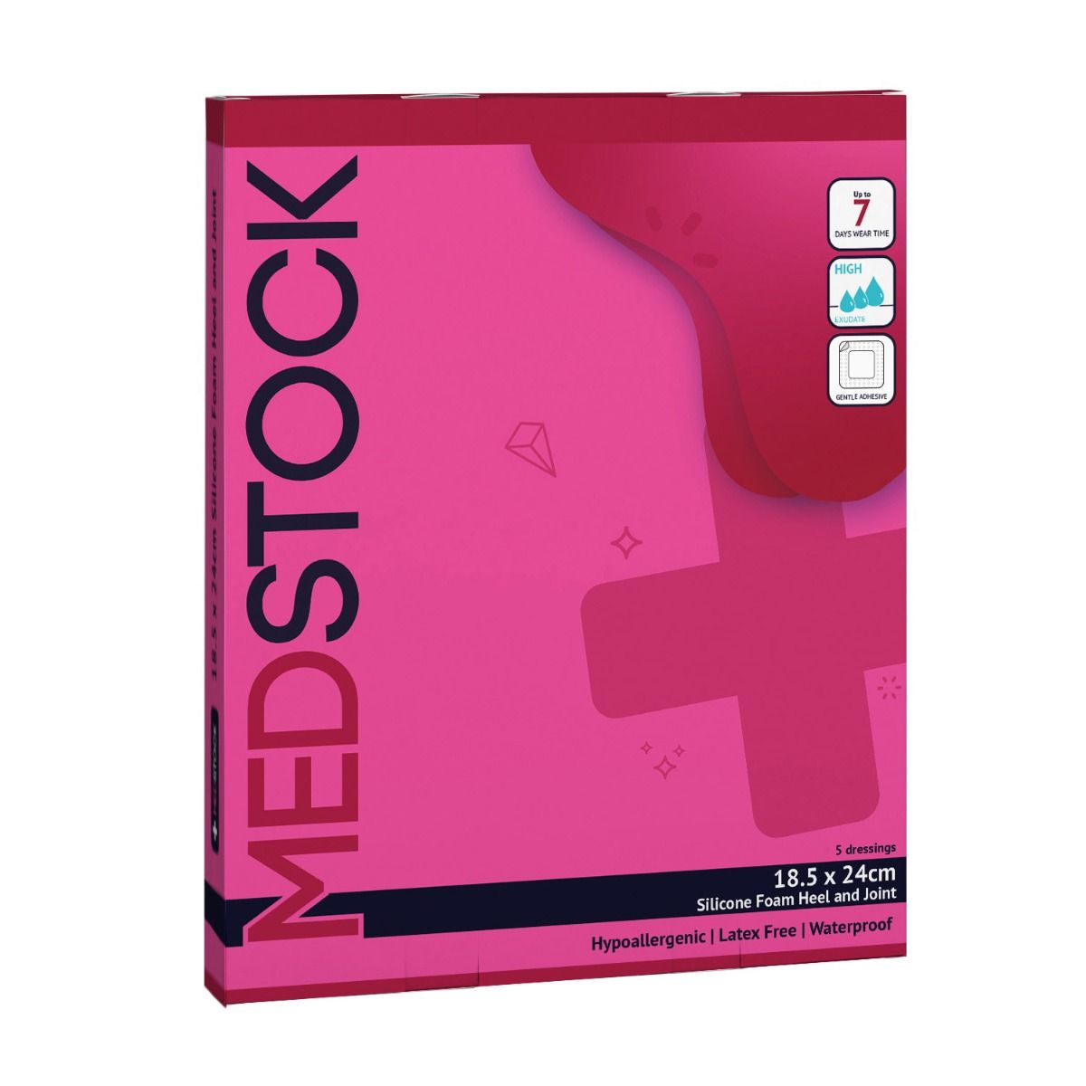 MEDSTOCK FOAM DRESSING WITH BORDER (HEEL) photo
