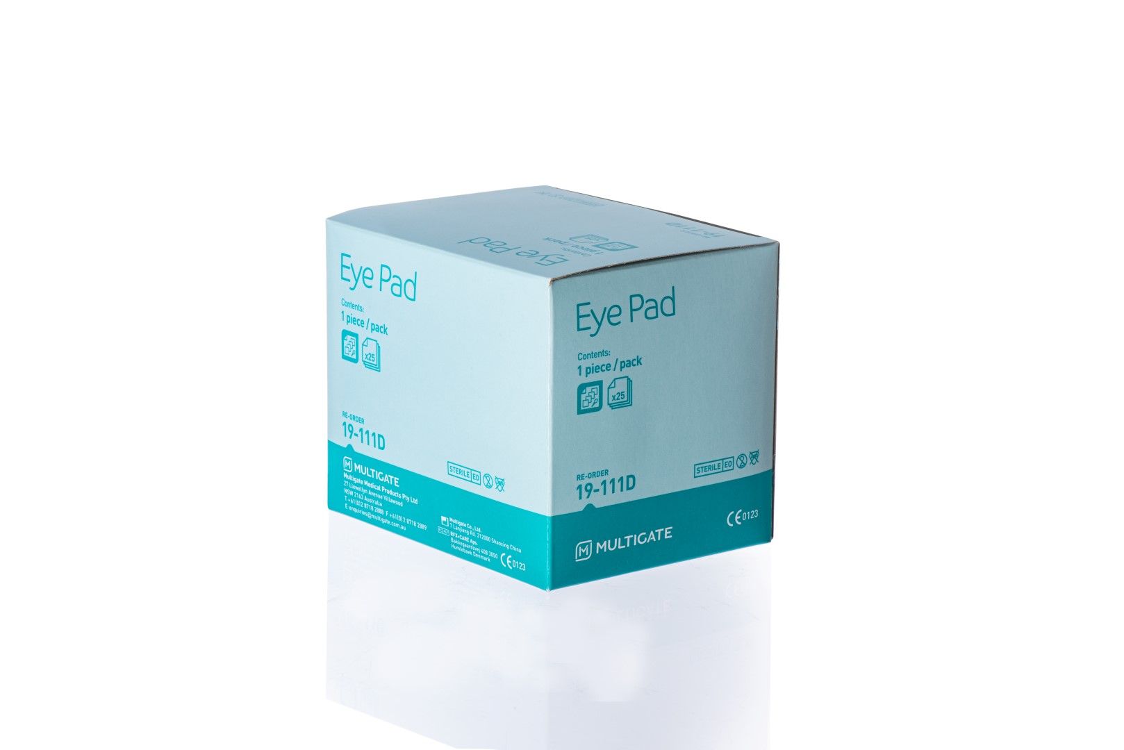 MULTIGATE STERILE EYE PADS / PACK OF 25 photo