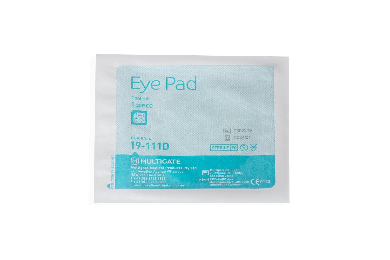MULTIGATE STERILE EYE PADS / PACK OF 25 photo