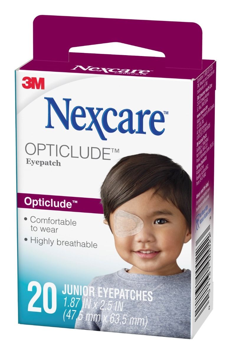NEXCARE EYE PATCH JUNIOR EYE PADS / BOX OF 20 photo