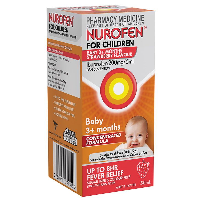 NUROFEN SUSP 50ML INFANT DROPS BOTTLE photo