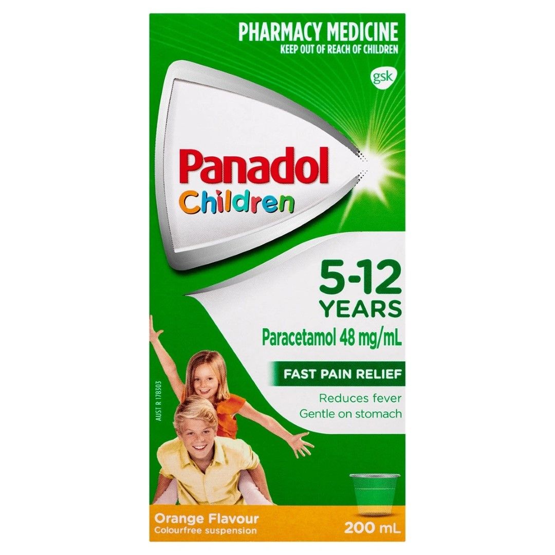 PANADOL ELIXIR 5-12YRS 200ML ORANGE / EACH photo
