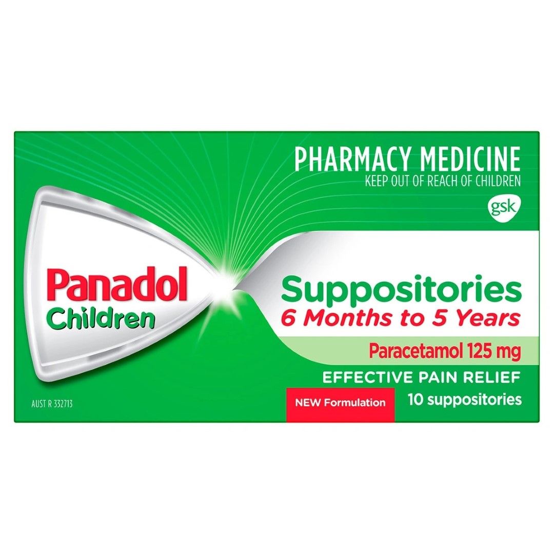 PANADOL SUPPOS CHILD 125MG photo