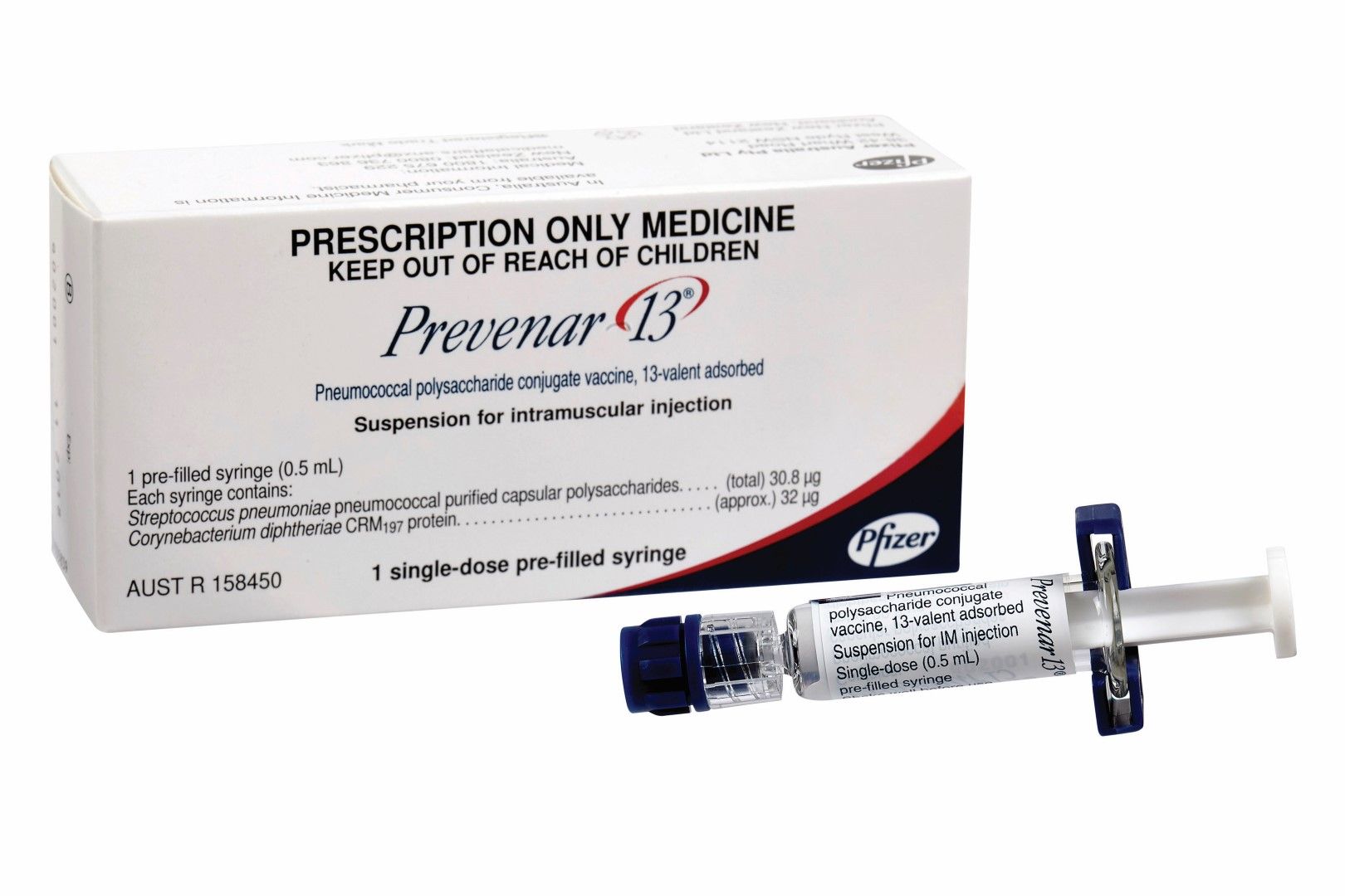 PFIZER PREVENAR 13 PNEUMOCOCCAL POLYSACCHARIDE CONJUGATE VACCINE, 13-VALENT ADSORBED photo