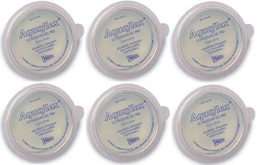 AQUAFLEX ULTRASOUND GEL PAD / 2 X 9CM / PACK OF 6 photo