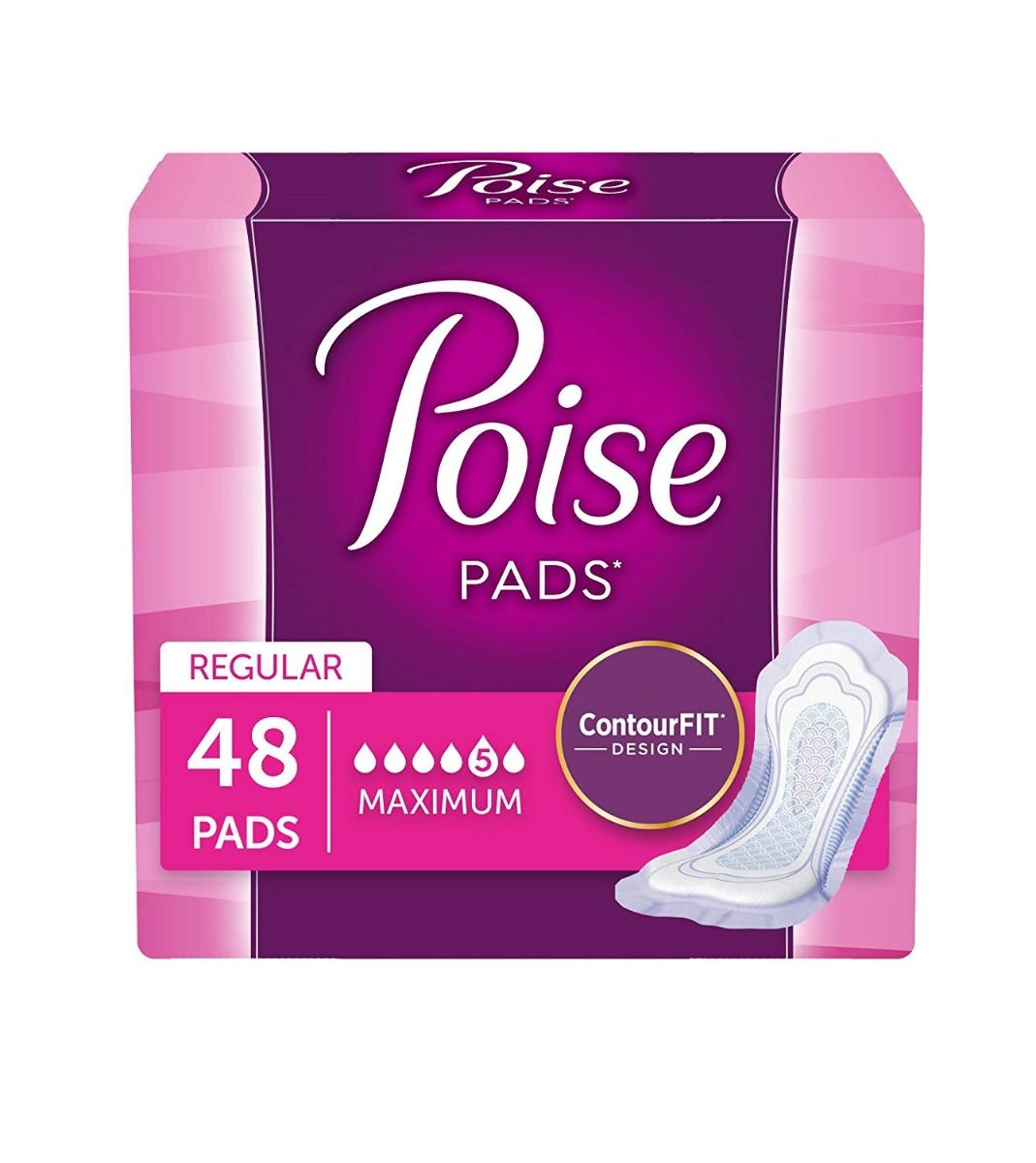 POISE PADS REGULAR / CARTON OF 96 photo