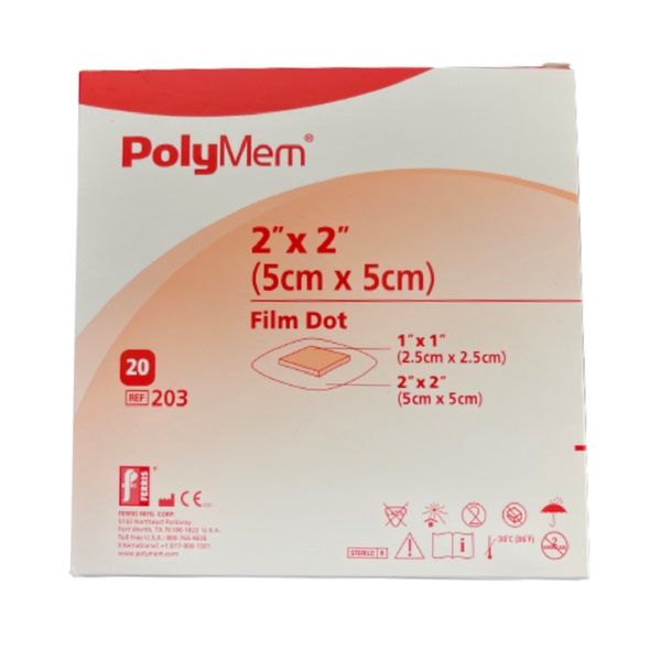 POLYMEM SPOTS Adh W/Proof 5cm*5cm photo