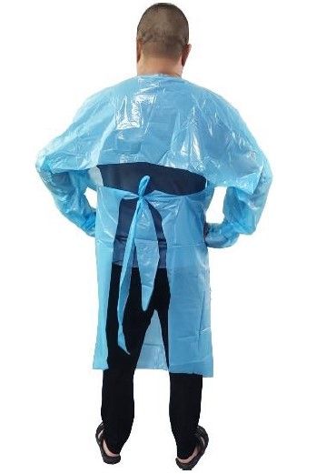 PREMIUM LEVEL 2 GOWN / OPEN BACK / BLUE / BAG OF 15 photo
