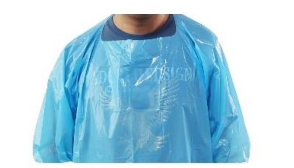 PREMIUM LEVEL 2 GOWN / OPEN BACK / BLUE / BAG OF 15 photo