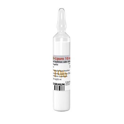 PROPOFOL-LIPURO MCT/LCT 1% GLASS AMPOULES 200MG/20ML / BOX OF 5 photo