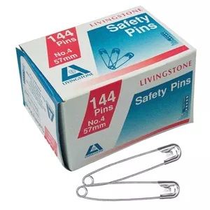 SAFETY PINS / LARGE SIZE 57MM / BOX 144 photo