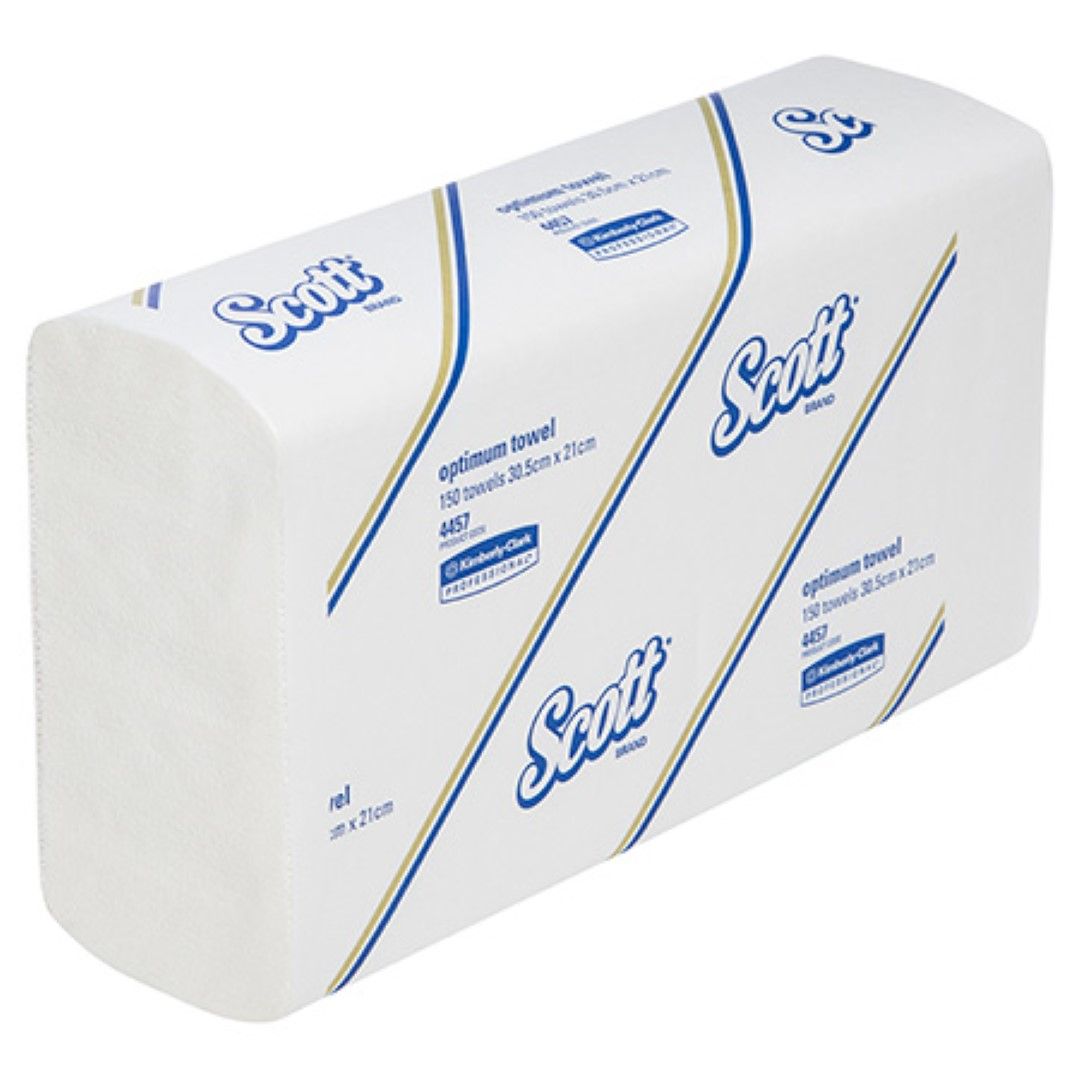 SCOTT OPTIMUM HAND TOWEL / 150 TOWELS / 30.5 CM X 21CM / CARTON OF 16 photo