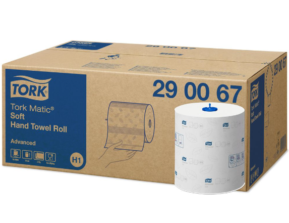 TORK ADVANCED SOFT ROLL WHITE 612 FOR USE WITH H1 SYSTEM / BOX OF 6 photo