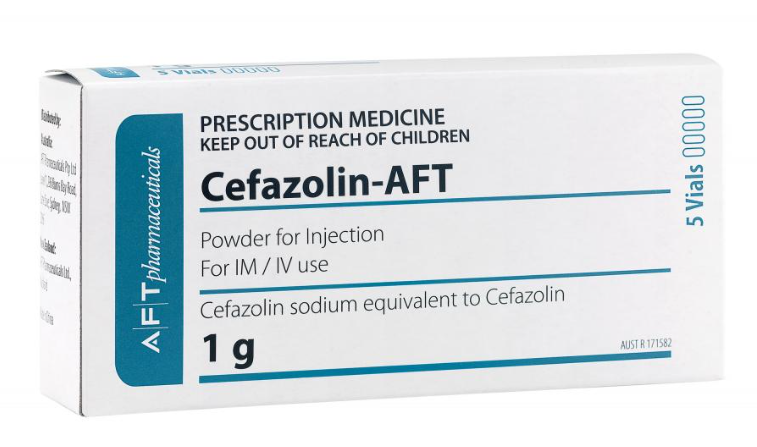 CEFAZOLIN AFT AMP / 1G / BOX OF 5 photo