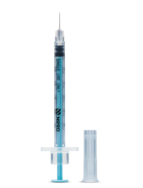 NIPRO PRECISION SYRINGE BLUE / 31G 0.3ML 8MM / BOX OF 100 photo