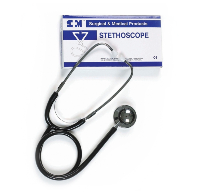 DUAL HEAD STETHOSCOPE / CHILD / BLACK / EACH photo