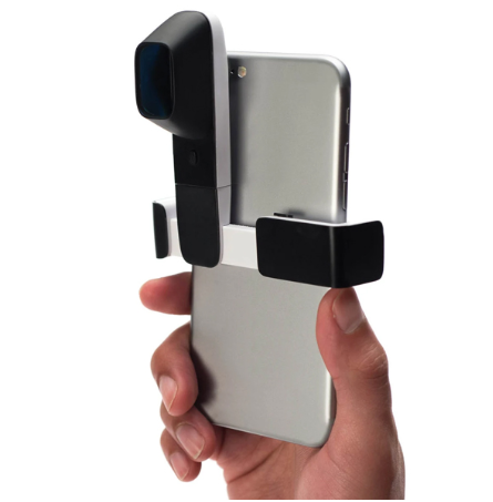 DERMLITE HUD2 PATIENT HAND HELD DERMATOSCOPE WITH SMARTPHONE ADAPTOR CLIP photo